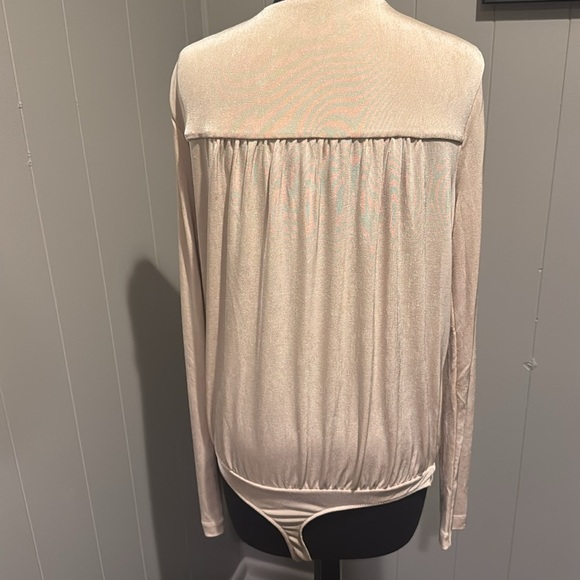 Free People Turnt Bodysuit in Blossom Pearl. Wrap V neck front. NWT. Large. - Picture 5 of 8